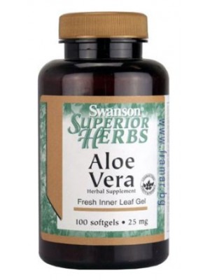 Aloe Vera 25 mg. 100 capsules